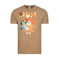 Vintage Coffee Bluey Mum Vintage Tee - linhVisuals