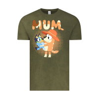 Vintage Olive Bluey Mum Vintage Tee - linhVisuals