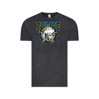 Vintage Black motorcycle police law enforcement Vintage Tee - linhVisuals