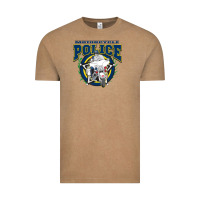 Vintage Coffee motorcycle police law enforcement Vintage Tee - linhVisuals