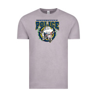 Vintage Zinc motorcycle police law enforcement Vintage Tee - linhVisuals