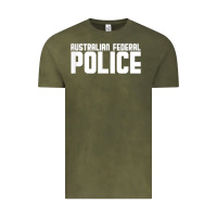 Vintage Olive australian federal police Vintage Tee - linhVisuals