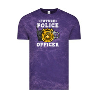 Cloud Purple kids future police officer policeman Vintage Tee - linhVisuals