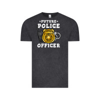 Vintage Black kids future police officer policeman Vintage Tee - linhVisuals
