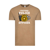 Vintage Coffee kids future police officer policeman Vintage Tee - linhVisuals