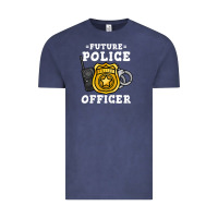 Vintage Denim kids future police officer policeman Vintage Tee - linhVisuals