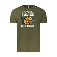 Vintage Olive kids future police officer policeman Vintage Tee - linhVisuals