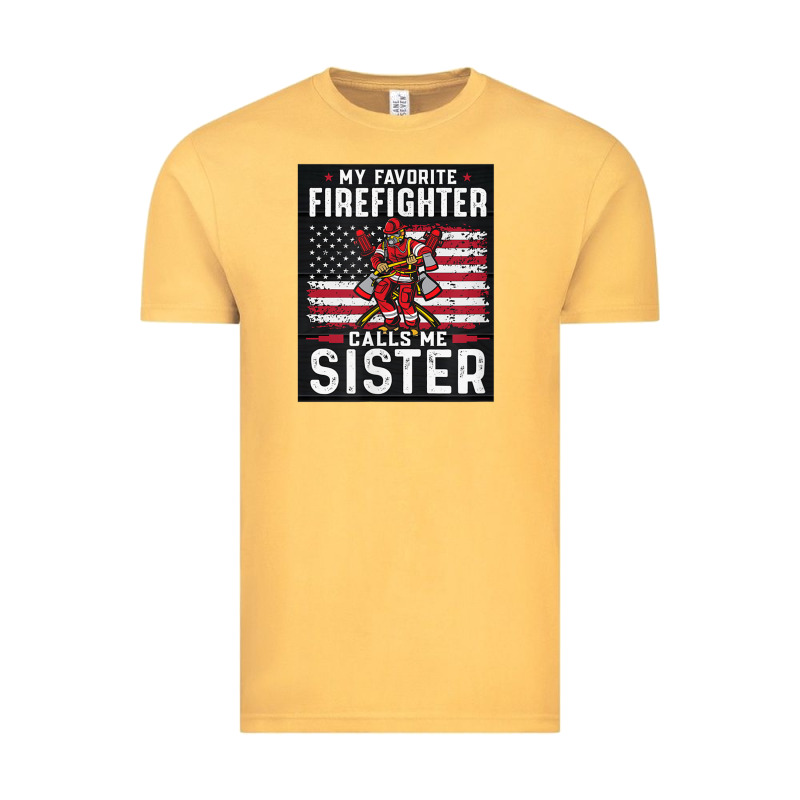 My Favorite Firefighter Calls Me Sister. Vintage Tee by linhVisuals | Teevron