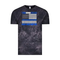 Cloud Black blue lives matter for police officer Vintage Tee - linhVisuals