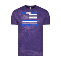 Cloud Purple blue lives matter for police officer Vintage Tee - linhVisuals
