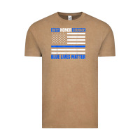 Vintage Coffee blue lives matter for police officer Vintage Tee - linhVisuals