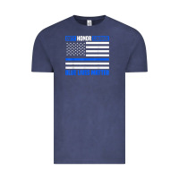 Vintage Denim blue lives matter for police officer Vintage Tee - linhVisuals