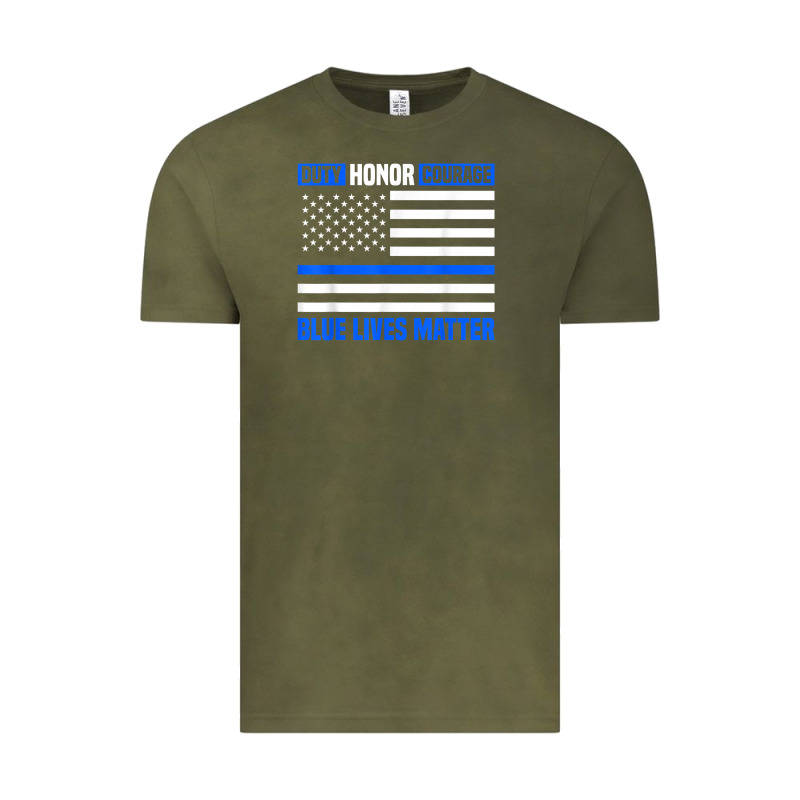 Blue Lives Matter For Police Officer Vintage Tee by linhVisuals | Teevron
