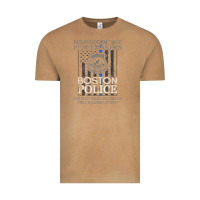 Vintage Camel boston police shirt saint michael police officer prayer Vintage Tee - linhVisuals