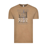Vintage Coffee boston police shirt saint michael police officer prayer Vintage Tee - linhVisuals
