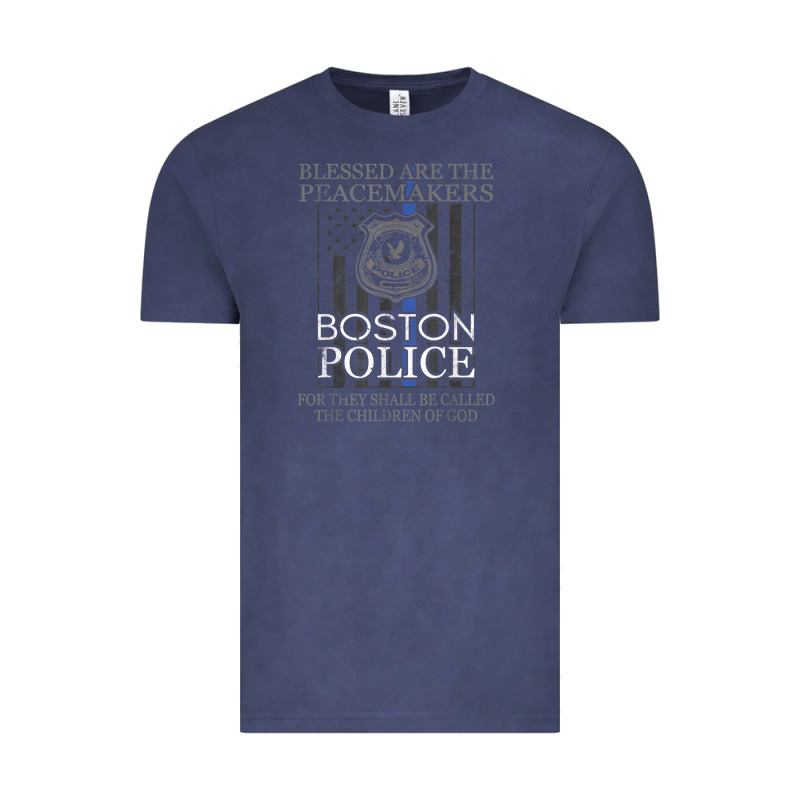 Boston Police Shirt Saint Michael Police Officer Prayer Vintage Tee by linhVisuals | Teevron