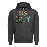 Charcoal Heather Be Salty Zipper Hoodie - FaDigitalArtStudio