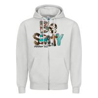 Dove Grey Be Salty Zipper Hoodie - FaDigitalArtStudio