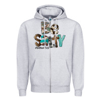 Heather Grey Be Salty Zipper Hoodie - FaDigitalArtStudio