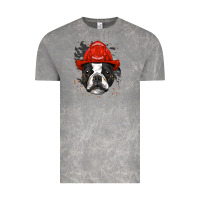 Cloud Rock boston terrier firefighter boston terrier dog lover premium Vintage Tee - linhVisuals