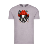 Vintage Zinc boston terrier firefighter boston terrier dog lover premium Vintage Tee - linhVisuals