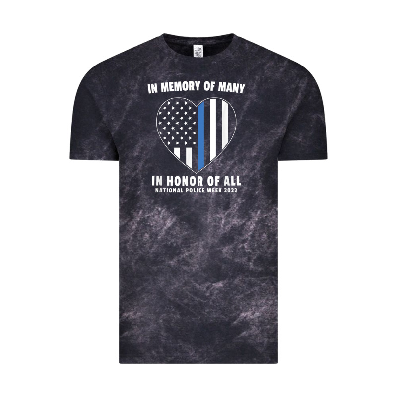 National Police Week Shirt In Memory And Honor Us Flag Vintage Tee by linhVisuals | Teevron