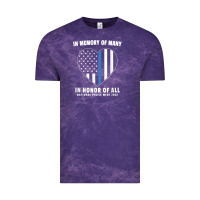 Cloud Purple national police week shirt in memory and honor us flag Vintage Tee - linhVisuals