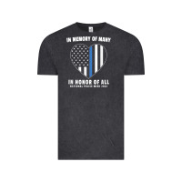 Vintage Black national police week shirt in memory and honor us flag Vintage Tee - linhVisuals