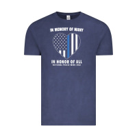 Vintage Denim national police week shirt in memory and honor us flag Vintage Tee - linhVisuals