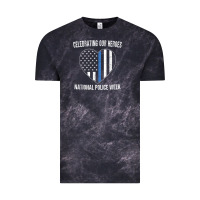 Cloud Black national police week shirt vintage blue line american flag Vintage Tee - linhVisuals