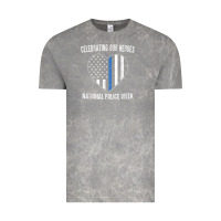 Cloud Rock national police week shirt vintage blue line american flag Vintage Tee - linhVisuals