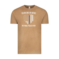 Vintage Camel national police week shirt vintage blue line american flag Vintage Tee - linhVisuals
