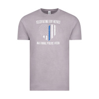 Vintage Zinc national police week shirt vintage blue line american flag Vintage Tee - linhVisuals