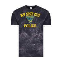 Cloud Black new jersey state police Vintage Tee - linhVisuals