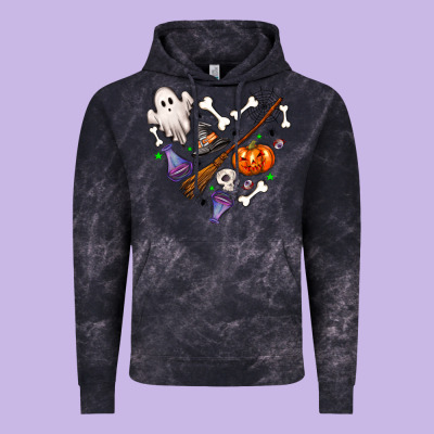 Love Hallowen Vintage Hoodie Designed By Nancycooperartshop