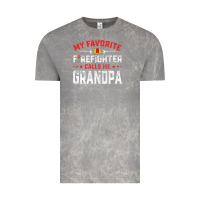 Cloud Rock mens father's day my favorite firefighter calls me grandpa premium Vintage Tee - linhVisuals