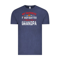 Vintage Denim mens father's day my favorite firefighter calls me grandpa premium Vintage Tee - linhVisuals