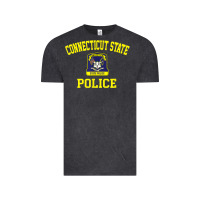 Vintage Black connecticut state police Vintage Tee - linhVisuals