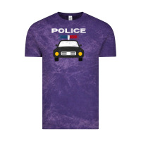 Cloud Purple cool policeman law enforcement deputy kawaii police mobile premium Vintage Tee - linhVisuals