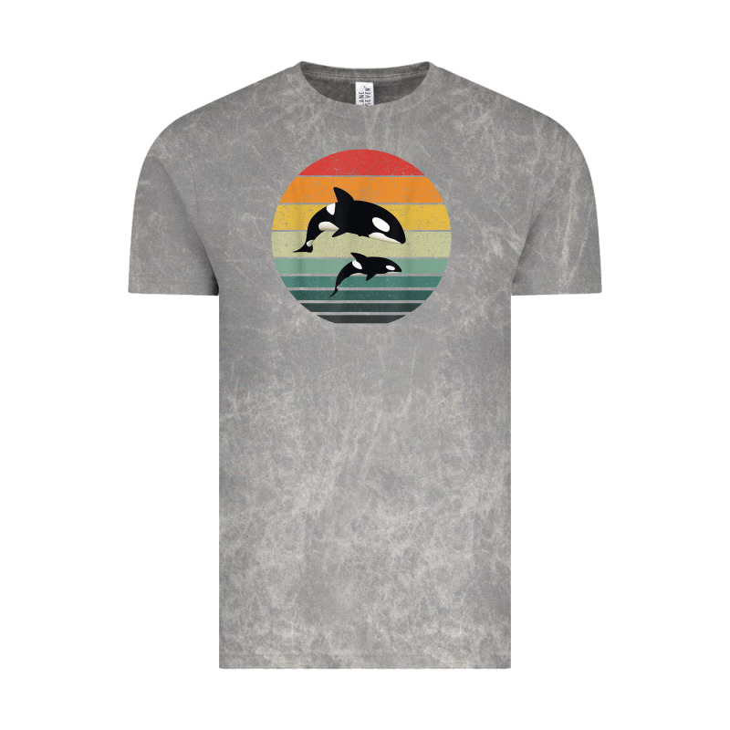 Orca Family Vintage Retro Art, Killer Whale Family Vintage Tee by linhVisuals | Teevron