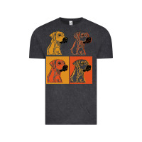 Vintage Black rhodesian ridgeback t  shirt rhodesian ridgeback dog gift idea t  shir Vintage Tee - linhVisuals
