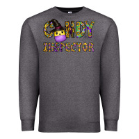 Charcoal Heather Candy Inspector Premium Sweatshirt - CowhideDigitalArt
