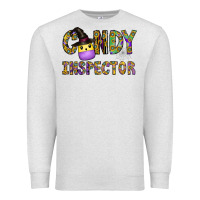 Oatmeal Heather Candy Inspector Premium Sweatshirt - CowhideDigitalArt