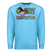 Ocean Blue Candy Inspector Premium Sweatshirt - CowhideDigitalArt