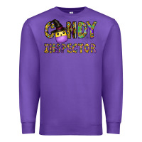 Purple Candy Inspector Premium Sweatshirt - CowhideDigitalArt