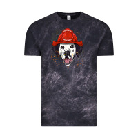Cloud Black dalmatian firefighter dalmatian dog lover Vintage Tee - linhVisuals