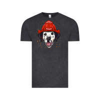 Vintage Black dalmatian firefighter dalmatian dog lover Vintage Tee - linhVisuals