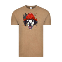Vintage Coffee dalmatian firefighter dalmatian dog lover Vintage Tee - linhVisuals