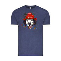 Vintage Denim dalmatian firefighter dalmatian dog lover Vintage Tee - linhVisuals