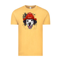 Vintage Mustard dalmatian firefighter dalmatian dog lover Vintage Tee - linhVisuals